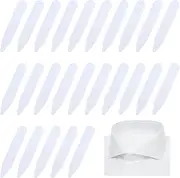 [Abeillo] Pack of 90 Collar Stays, Shirt Collar Insert Men, Shirt Collar Stays Set, Silver Collar Stays Collar Stays Collar Stays for Men Father Husband Shirt, Eine Grösse passt allen, Plastic, PVC