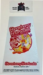 Atari 2600 Replacement Label - Parker Bros - Strawberry Shortcake