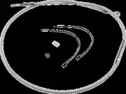 Mg High-Efficiency Braided Clutch Cable Chrome 80.6875in. Super Glide CVO 99-00