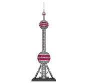 Oriental Pearl Tower 3D DIY Model Building Blocks Micro
