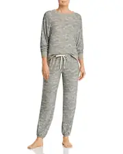 Honeydew Star Seeker Pajama Set in Green Camo