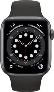 Apple Watch Series 6 - 32GB - Cellular + GPS - 40mm - Space Grey - Aluminum - Black - Sport Band - Rubber - Refurbished (Excellent Condition)