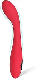 Alovegarden Clitoral G-Spot Powerful Rose Vibrator, Waterproof Dildo Clit Stimulator with 10 Vibration Modes, Softer and Flexible Sex Toy for Women, Vibrator for Women, Clitoral Vibrator (Red)
