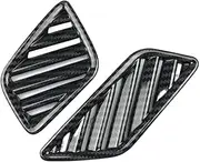 DEMULAX Dashboard Air Outlet Frame Decoration Cover Carbon Fiber Color Stickers, for, Q5 FY 2018 2019 2020 LHD Interior Trim Car Vent Decorative Trim
