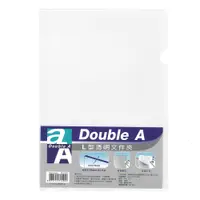 在飛比找PChome24h購物優惠-Double A L型透明文件夾 A4/12入/包(0.18