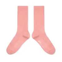 在飛比找PChome24h購物優惠-WARX除臭襪 薄款素色高筒襪-蓮藕粉