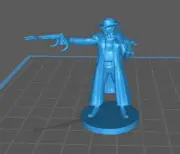 Half Orc Gunslinger Mini - DND - Pathfinder - Dungeons & Dragons - RPG - Tableto