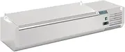 Polar G-Series Counter Top Prep Fridge with Lid, 5 x 1/4 GN Capacity, Silver