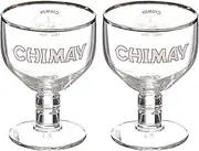 Chimay Belgian Ale Goblet/Chalice Beer Glasses 0.33L - Set of 2