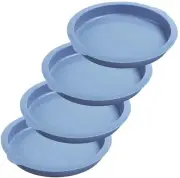 Layer Cake Pans, 7 Inch Round Cake Pan Set, Silicone Cake Mold Versatile for ...