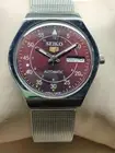 Seiko Automatic Wrist Watch For Men Made in Japan Dial Colour Red