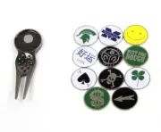 Divot Tool with Removable Ball Marker - Choose a Style (1 tool + 2 markers)