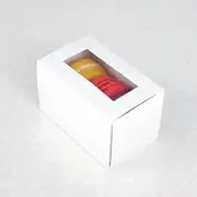 25 Sets of White Boxes for 3 Macarons ($1.30 Per Set of Maca