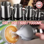 4 Sizes Stainless Steel Frother Coffee Latte Container Pitcher Milk Frothing Jug