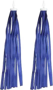 uxcell Bike Streamers, Colorful Scooter Handlebar Tassels Grips Ribbon Accessories Decorations for Bicycle Tricycle Handles, Blue