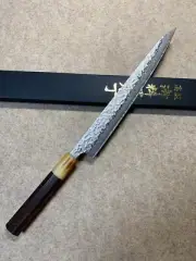 Sukematsu Sakai Uchi Hamono Japanese Kitchen Slicing Knife AUS10 Rosewood 260mm