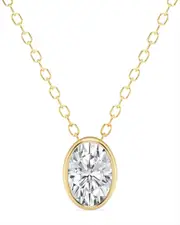 14K 0.50 ct. tw. Lab Grown Diamond Solitaire Pendant