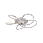 Lexi Lighting Irie Dimmable 5Lights LED Ceiling light - White 58 cm