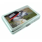 Llamas D3 Silver Metal Cigarette Case RFID Protection Wallet