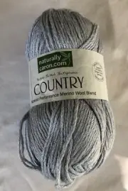 Naturally Caron.com Country Acrylic/Wool Yarn 1 Skein #8 Silver Service