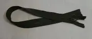 26 1/2 inch Dark Olive Green & Antique Brass #5 YKK Zipper Separating New!