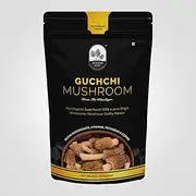 Gucchi Mushroom | Himalayan Kashmiri Morel Mushrooms | Nutrient-Rich, Heart-Healthy, Versatile Culinary Delight, Super Food and Dried Mushroom 500G