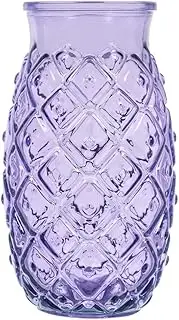 Home Pineapple Set of 6 Cocktail Glasses, Purple
