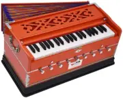 Harmonium By Kaayna Musicals, 9 Stop- 5 Main, 4 Drone, 3½ Octave, Gig Bag, 440Hz