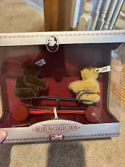 Steiff Museum Collection TAN & BROWN REPLICA 1924 TEETER TOUGHER MUSEUM BEARS