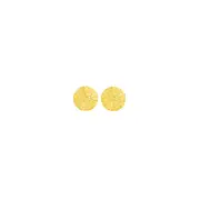 9ct Gold 9.5mm Diamond-cut Disc Stud Earrings