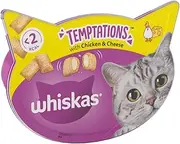 Whiskas Temptations Chicken Cheese Cat Treats 60G