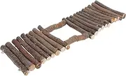 Natural Wood Pet Fence for Hamster Hideout Accessory Small Pet Teeth Grinding Toy Compact Easy Install