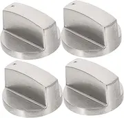 [Veemoon] 4pcs Gas Stove Control Knobs Replacement Gas Cooker Knobs for Kitchen Ovens and Cooktops Shaft Easy to Install and Practical