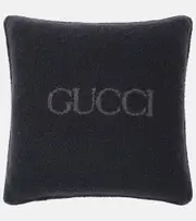 [Gucci] Gucci GG Macro wool-blend bouclé cushion One Size grey