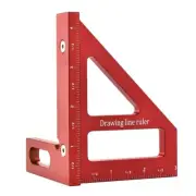 Multi-Angle Measuring Ruler,45/90 Degree Aluminum Alloy Woodworking Square4249