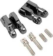 POENVFPO RC Winch Tow Hook, Aluminium Alloy Winch Tow Hook with Screws 1/10 Axial SCX10 Redcat RC Car Part (Black)