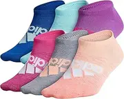 [adidas] Girl's Superlite Badge of Sport No Show Socks
