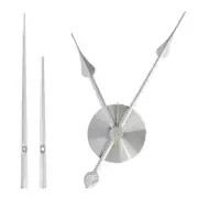 2 Pair Hands 3D Clock Movement DIY Large Wall Clock Quartz Clock Silver