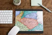 Georgia Map Mouse Pad for Computer Office Gaming Desk Non-Slip