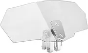 Windscreens & Parts Universal Motorcycle Adjustable Heightening Plate For Motorcycle Windshield Heightens Small Windshield Motorcycle Accessories Wind Deflector Screen (Size : Silver stand transpa)