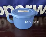Tupperware Microwave Crystalwave PLUS Soup Mug 2 Cup / 500ml Blue New