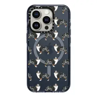 iPhone 15 Pro MagSafe 兼容強悍防摔手機殼 Australian Shepherd cute pattern transparent cell phone iphon7 case for aussie owner must have pet friendly dog lover gifts