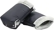 Ergonomic Stroller Hand Covers, Winter Stroller Hand Protectors, Stroller Mittens For Parents, Strollers Pram Hand Muff, Waterproof And Windproof, Anti-freeze Fleece Lined Gloves