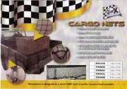 Cargo Net Fits 2m x 3m Ute Trailer Boat 35mm Mesh Bungee Cord Hooks Road Legal