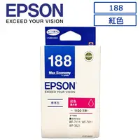 在飛比找PChome24h購物優惠-EPSON 188(C13T188350)原廠紅色墨水匣