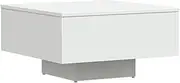 [vidaXL] White Engineered Wood Coffee Table, Scandinavian Style, Sturdy and Durable, 60x60x31.5 cm, Easy to Maintain