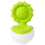 Fat Brain Dimpl Wobbl Sensory Toy Toddler/Baby 0+ Food Grade Silicone Green