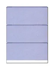 High-Security Check Paper, Blue w Bkgrnd Ptrn, 8.5" x 11", Prfd w 3 Cks-100 Shts