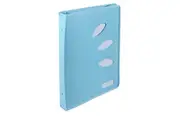 Colourhide 48cm Zipper Ring Binder File Paper Holder Document Organiser Sky Blue