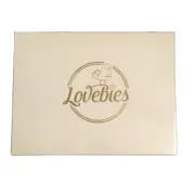 LOVEBIES BABY HANDPRINT KIT DELUXE FRAME KIT WITH BLUE GLITTER SEALED
